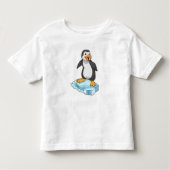 Pinguïn op ijskap kinder shirts (Voorkant)