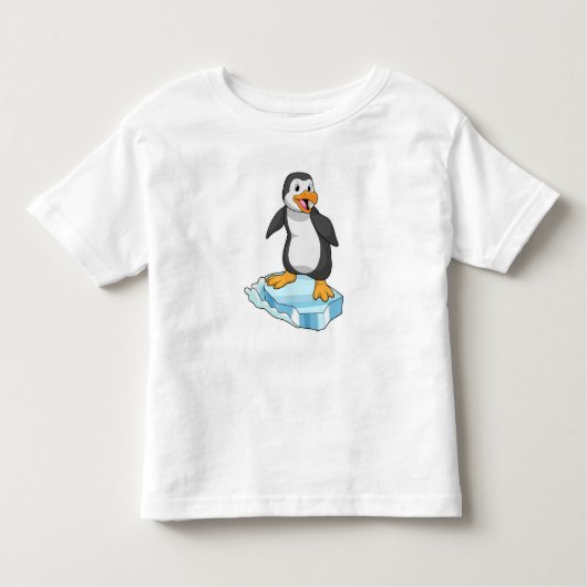 Pinguïn op ijskap kinder shirts (Voorkant)