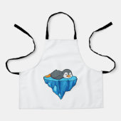 Pinguïn op ijskap schort (Voorkant)