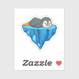 Pinguïn op ijskap sticker