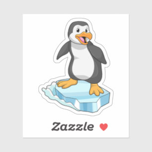 Pinguïn op ijskap sticker