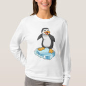 Pinguïn op ijskap t-shirt (Voorkant)