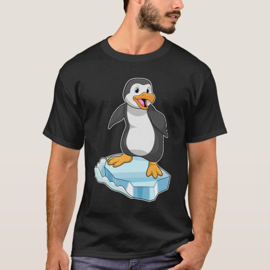 Pinguïn op ijskap t-shirt (Voorkant)