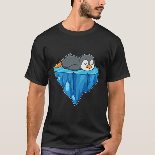 Pinguïn op ijskap t-shirt (Voorkant)