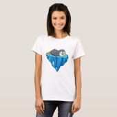 Pinguïn op ijskap t-shirt (Voorkant volledig)