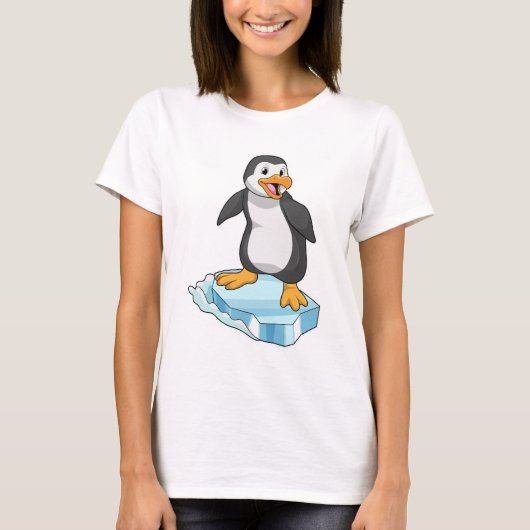 Pinguïn op ijskap t-shirt (Voorkant)
