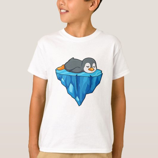 Pinguïn op ijskap t-shirt (Voorkant)