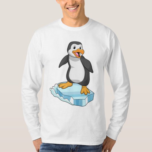 Pinguïn op ijskap t-shirt (Voorkant)