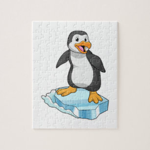 Pinguïn op ijsschol legpuzzel