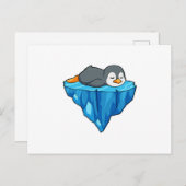 Pinguïn op ijsschots briefkaart (Voorkant / Achterkant)