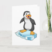 Pinguïn op ijsschots kaart (Voorkant)