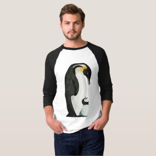 Pinguïn Ouder en Kuiken Hechtenis Kunst T-shirt