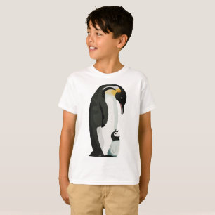 Pinguïn Ouder en Kuiken Hechtingskunst T-shirt