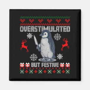 Pinguïn Overprikkeld Maar Festief Afzichtelijke Ke Magneet