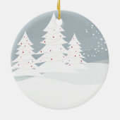 Pinguïn paar houdt van Schattigee kerstversiering Keramisch Ornament (Achterkant)