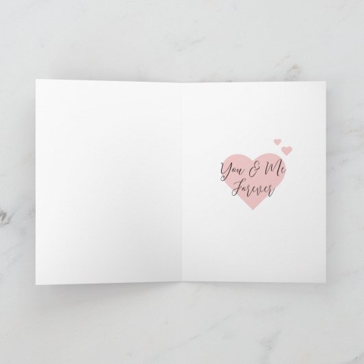 Pinguïn Paar in Liefde Jubileum Kaart (Binnen)