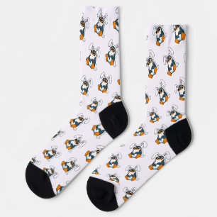Pinguïn Paashaas Cool Pinguïn zonnebril Kinderen Sokken