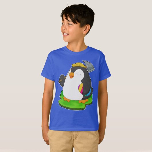 pinguïn paasmijnwerker t-shirt (Voorkant volledig)