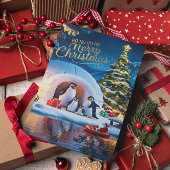 Pinguïn Parade in de Igloo Briefkaart