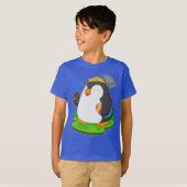 Pinguïn Pasen Mijnwerker T-shirt (Voorkant volledig)