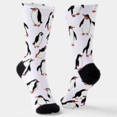 Pinguïn Patroon Sokken (Gebogen)