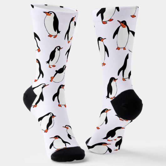 Pinguïn Patroon Sokken (Gebogen)