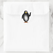Pinguin penguin ronde sticker (Tas)