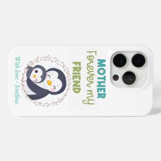  Pinguïn Perfect Moederdag Gift Case-Mate iPhone Case (Achterkant (horizontaal))