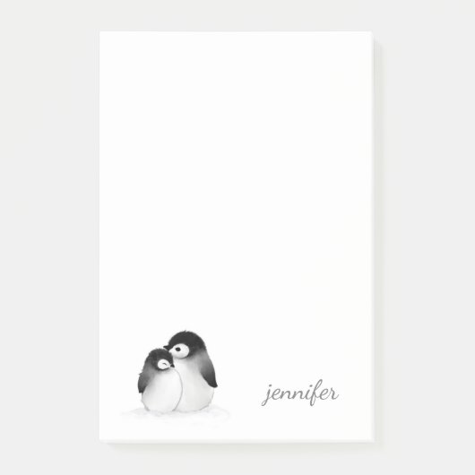 Pinguïn personaliseren Post-it® notes (Voorkant)