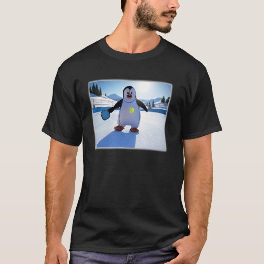 Pinguïn Pickleball T-shirt (Voorkant)