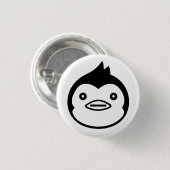Pinguïn Pin Ronde Button 3,2 Cm (Voorkant /achterkant)