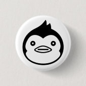 Pinguïn Pin Ronde Button 3,2 Cm (Voorkant)