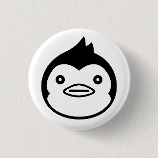 Pinguïn Pin Ronde Button 3,2 Cm