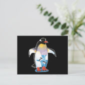 Pinguïn Pinguïns Winter Ontwerp Antarctica Cadeau Briefkaart (Staand voorkant)