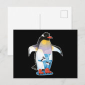 Pinguïn Pinguïns Winter Ontwerp Antarctica Cadeau Briefkaart (Voorkant / Achterkant)