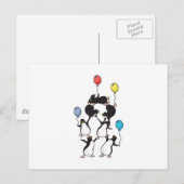pinguïn piramide briefkaart (Voorkant / Achterkant)