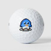 Pinguïn pixel 144p golfballen (Voorkant)
