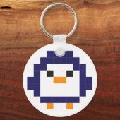 Pinguïn - pixelkunst sleutelhanger (Voorkant)