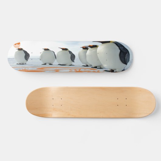 Pinguïn plezier in de zon skateboard (Horizontaal)