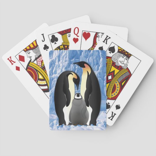 pinguïn pokerkaarten (Achterkant)