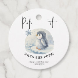 Pinguïn - Pop het Als ze poppen Bedankjes Labels