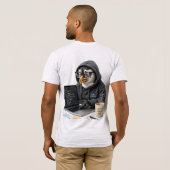 Pinguïn programmeur t-shirt (Achterkant volledig)