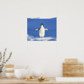 Pinguïn pronkt poster (Keuken)