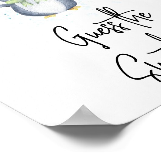 Pinguïn - Raad de zoete puinhoop Poster (Hoek)