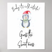 Pinguïn - Raad de zoete puinhoop Poster (Voorkant)