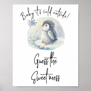 Pinguïn - Raad de zoete puinhoop Poster