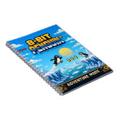 Pinguïn, Retro 8-Bit Pixelkunst Notitieboek (Rechterzijde)
