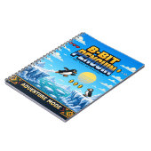 Pinguïn, Retro 8-Bit Pixelkunst Notitieboek (Linkerzijde)