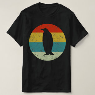 pinguïn retro silhouette 70s t-shirt