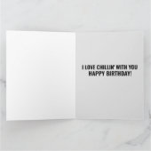 PINGUÏN ROMANTISCHE VERJAARDAG GROOT WENSKAART KAART (Binnen)